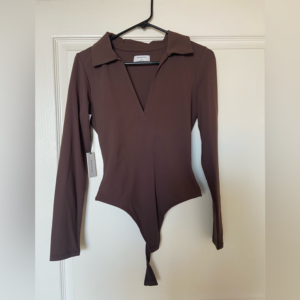 Babaton - Brown Long Sleeved Shirt Size M